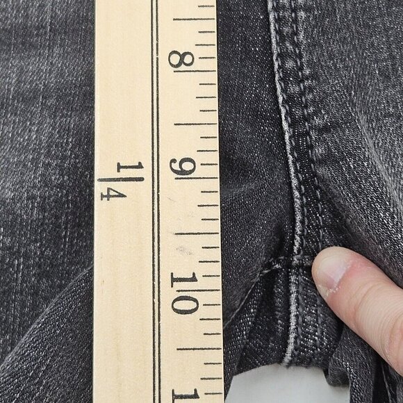 Liverpool Hannah High Rise Crop Flare Jeans Washed Black Women’s Size 4/27 - Picture 9 of 12